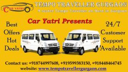 9 seater Tempo Traveller on Rent in Gurgaon