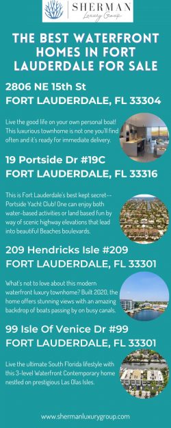 THE BEST WATERFRONT HOMES IN FORT LAUDERDALE FOR SALE