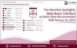 The Manifest Spotlights Web Brain InfoTech as Delhi’s Best Recommended B2B Partner for 2022