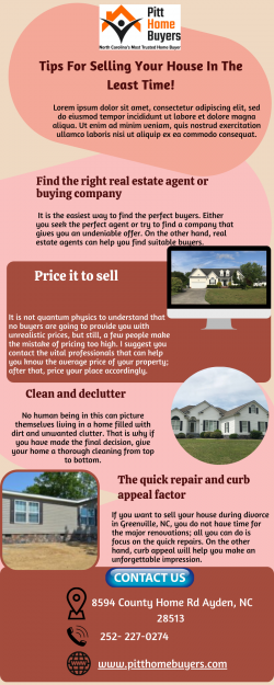 Tips To Sell Your House Fast In Farmville, NC