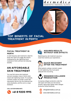 Top Benefits of Facial Treatment in Perth