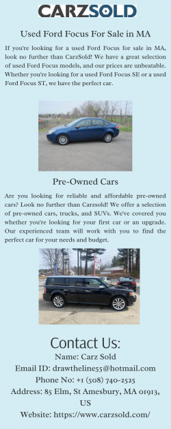 Used Ford Focus For Sale in MA