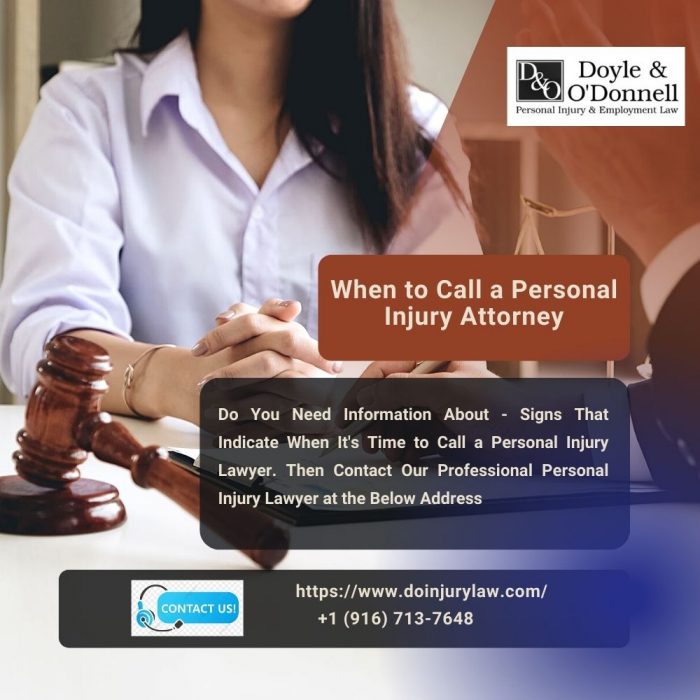 When Should You Call a Personal Injury Attorney?