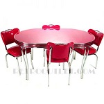 RETRO DINER TABLES AND CHAIRS
