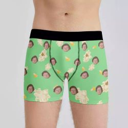 Letterkenny Boxers Custom Photo Boxers Men’s Underwear Popcorn Boxers Green $25.95