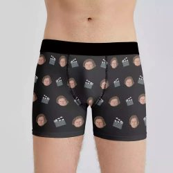 Letterkenny Boxers Custom Photo Boxers Men’s Underwear Classic Slate Boxers Black $25.95