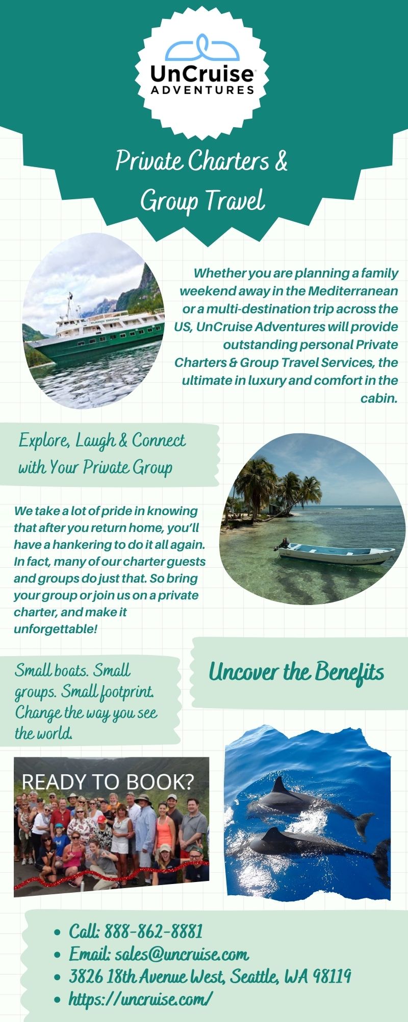 Book Private Charters & Group Travel Trip with UnCruise Adventures