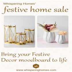 Festive Home Sale – Flat 10% OFF on Home Decor Products | Whispering Homes
