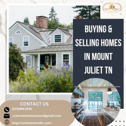 Benefits of Buying & Selling Homes in Mount Juliet TN with Us.