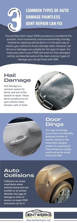 3 Common Types of Auto Damage Paintless Dent Repair Can Fix