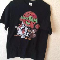 Space Jam Shirt,Vintage 1991 Looney Tunes Jammin’ With The Tunes Shirt