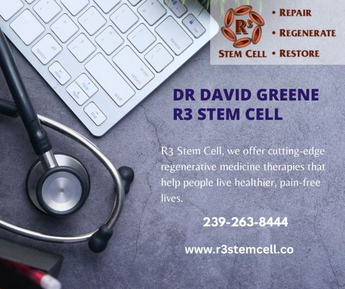 Dr David Greene r3 Stem Cell | Regenerative Medicine