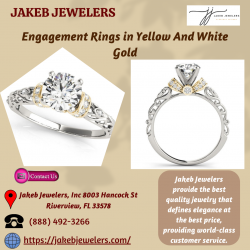 Get Engagement Rings In Yellow And White Gold