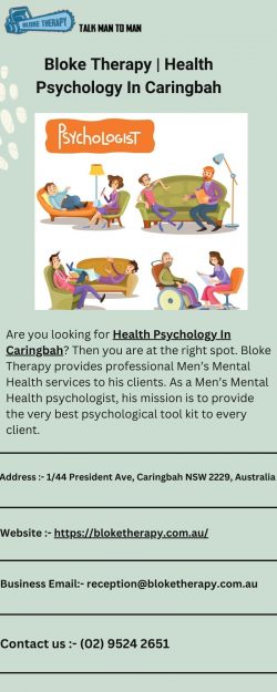 Best Health Psychology In Caringbah | Bloke Therapy