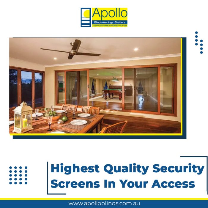 Highest quality security screens in your access