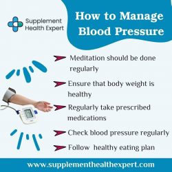 How to manage blood pressure?