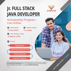 Kick start your career today with Jr. Full Stack Java Developer Online Program