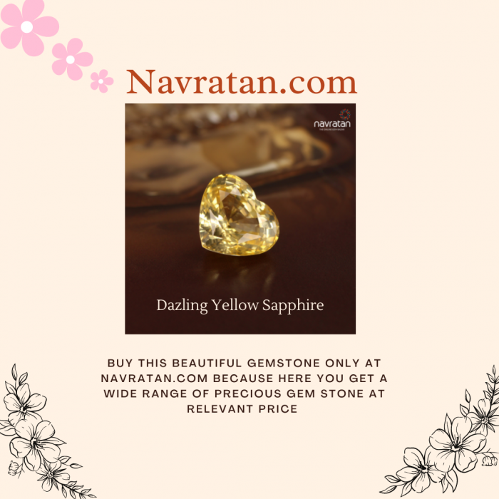 Buy Certified & Natural Yellow Sapphire Gemstones at Best Price