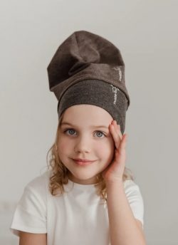 NEW “GREY CLASSIC” SOFT AND COMFY KID COTTON BEANIE