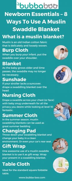 Newborn Essentials – 8 Ways To Use A Muslin Swaddle Blanket