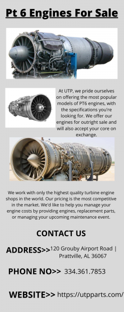 Our Produces Pt 6 Engines For Sale