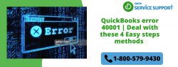 How to easily resolve the QuickBooks error 40001 with us
