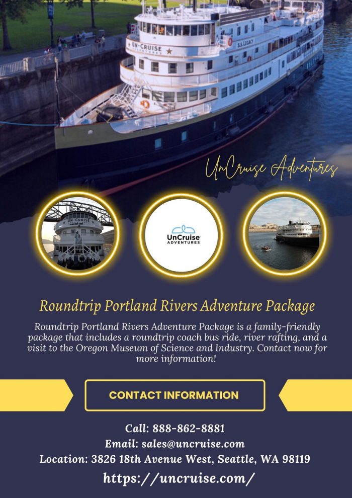 Round Trip Portland Rivers Adventure Package – Know More