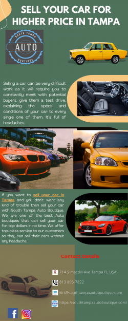 Sell Your Car For Higher Price In Tampa
