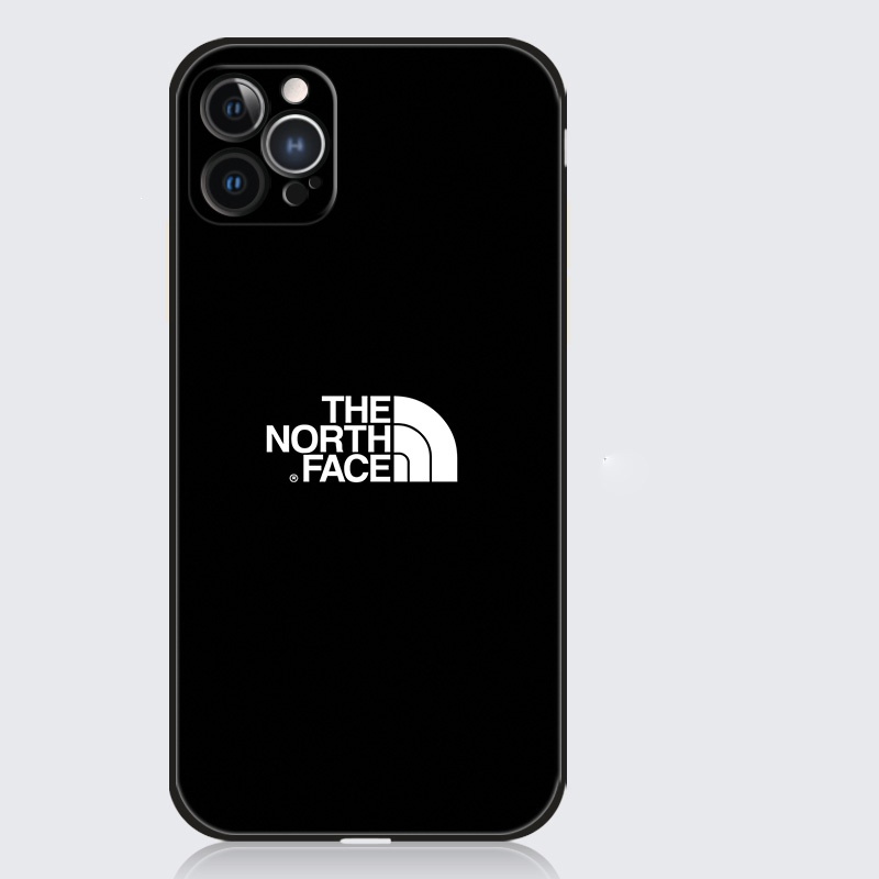 the north face iphone 14plus 14 13 12 pro max leather card slot sling case