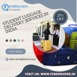 What are the charges of student luggage delivery services in India?