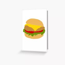 Chick Fil A Greeting Card Hamburger Card