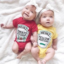 Cute Twin Outfits for Babies | Funny Twin Baby Clothes