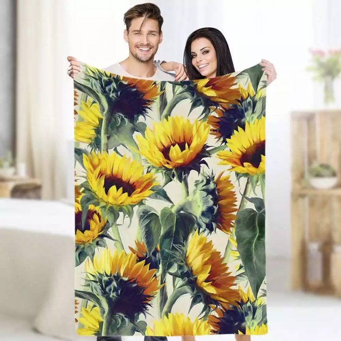 Sunflower Blanket , Throw Blanket Size 50×60, Forever Blanket $42.95