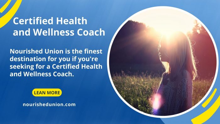 Certified Health and Wellness Coach