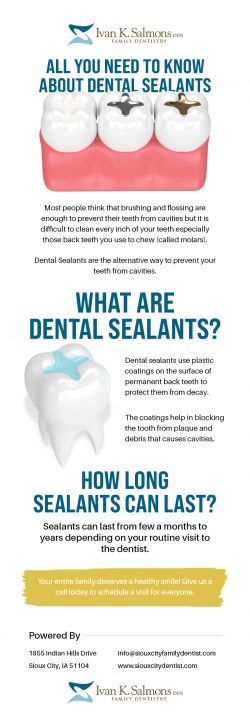 Choose Ivan K. Salmons, DDS for Dental Sealants at Sioux City, IA