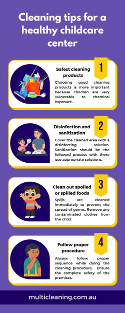 Cleaning tips for a healthy childcare center