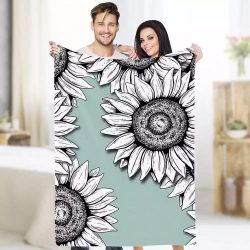 Sunflower Blanket , Throw Blanket Size 50×60, She Was as Wild as the Sunflowers Blanket $42.95