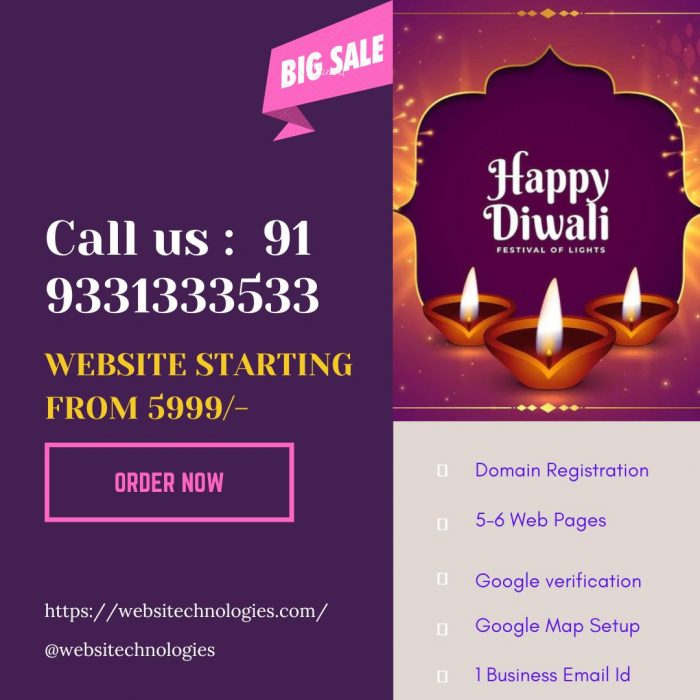 Exciting Diwali Offers On Web Designing services
