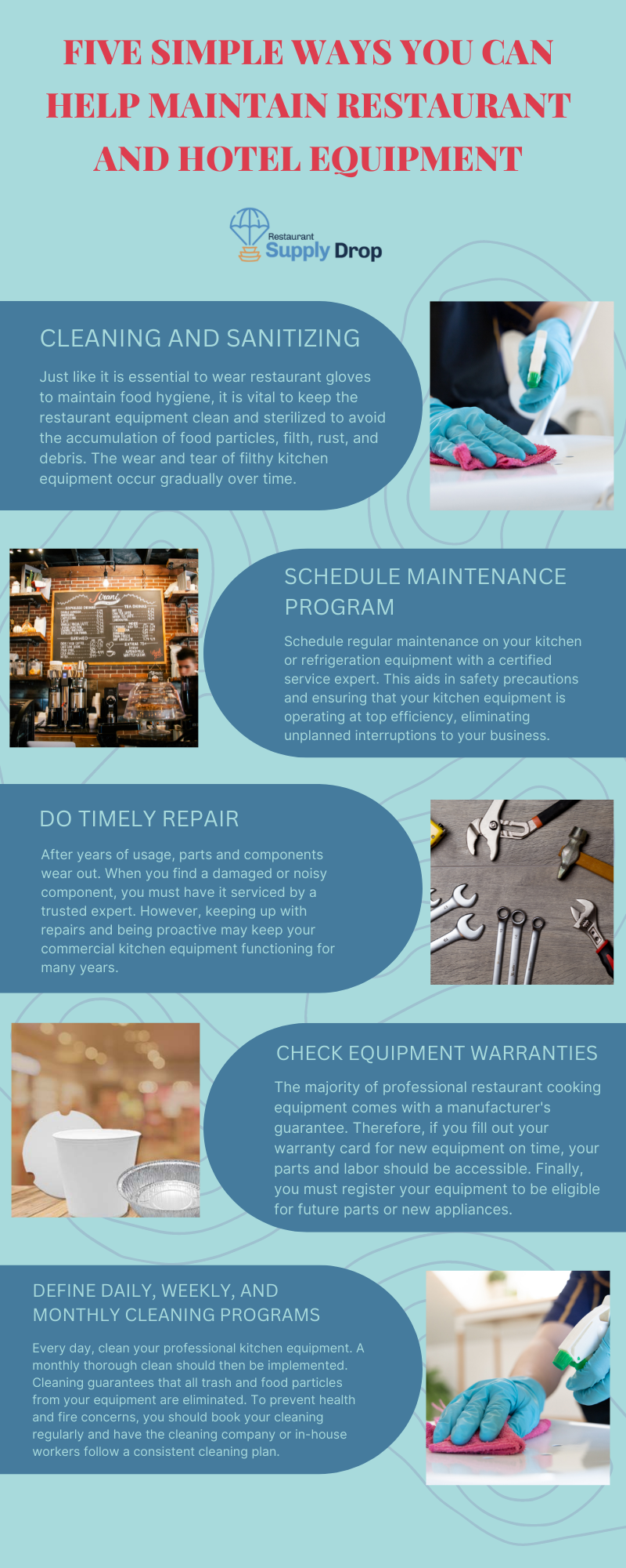 Five Simple Ways to Maintain Restaurant and Hotel Equipment