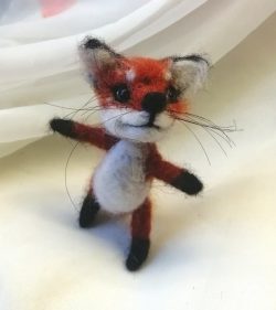 felt fox doll