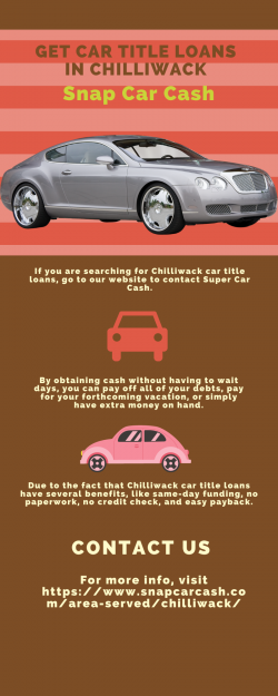Get Secured Car Title Loans Chilliwack