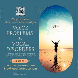 Treat Your Vocal Cords Problems Via The Royans Institute For Non-Surgical Voice Repair