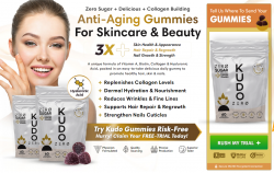 Kudo Anti-Aging Gummies Delicious Daily Gummy To Promote Healthy Hair | Skin | Nails[100% Result ...