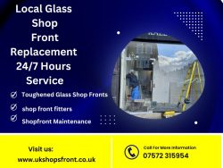 Local Glass Shop Front Replacement 24/7 Hours Service