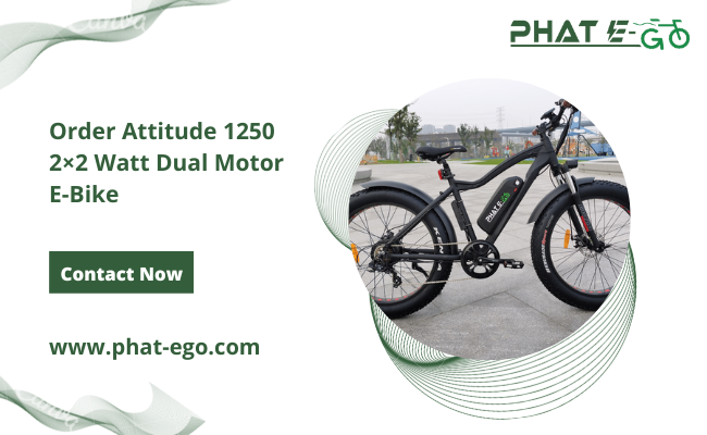Order Attitude 1250 2×2 Watt Dual Motor E-Bike