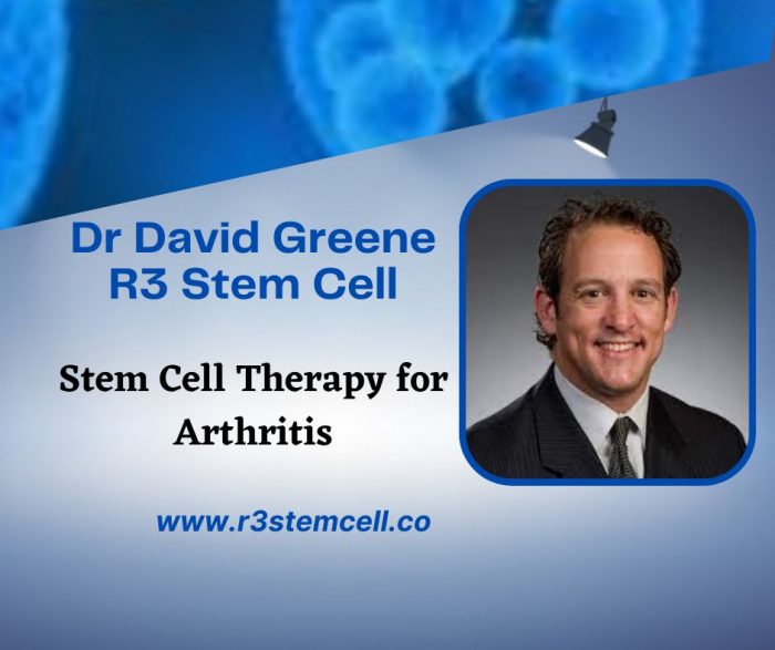 Stem Cell Therapy for Arthritis | Dr David Greene R3 Stem Cell
