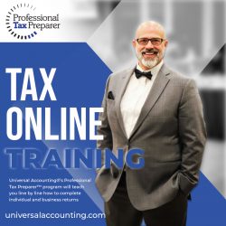 Get the best tax online training certification with Universal Accounting!