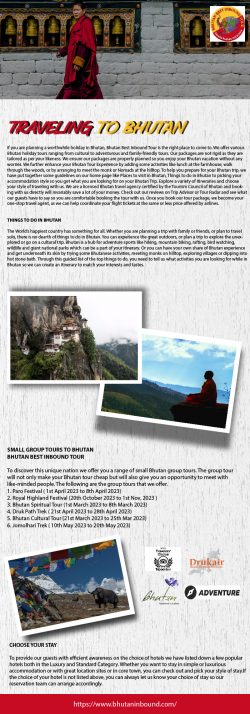 Are You Planning for Traveling to Bhutan with Your Family? – Visit at Bhutan Inbound Tour
