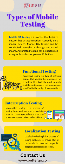 Types of Mobile Testing
