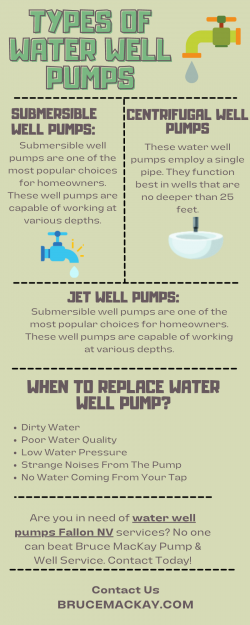 Types of Water Well Pumps